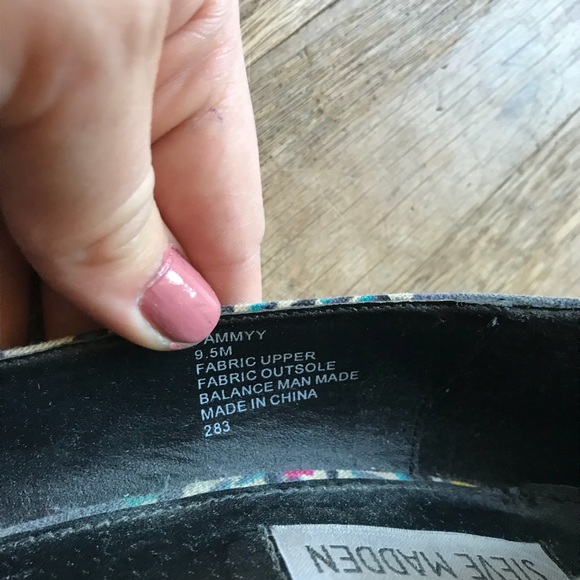 Steve Madden Pammy Platform Wedge 9.5 multi color - Picture 7 of 8